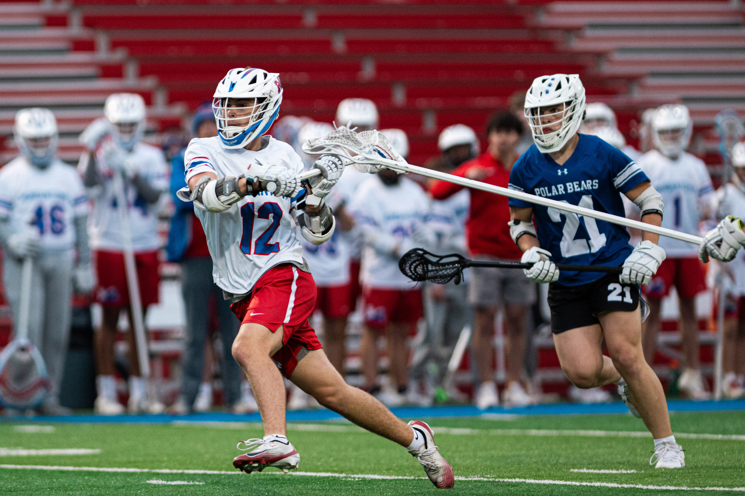 Top-seeded Morgantown boys lacrosse races past Fairmont Senior in state quarterfinals, 17-5; will battle Martinsburg in semis